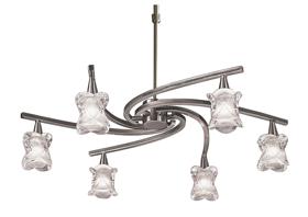 Rosa Satin Nickel Ceiling Lights Mantra Multi Arm Fittings Rosa Satin Nickel Ceiling Lights Mantra Multi Arm Fittings
